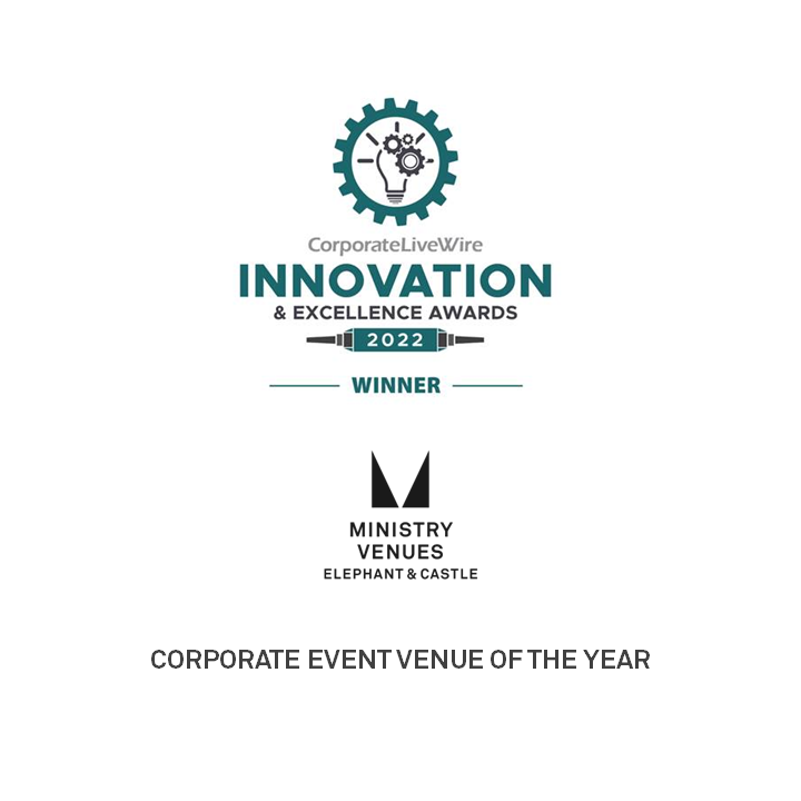 CorporateLiveWire Innovation & Excellence Awards 2022 Winner – Corporate Event Venue of the Year